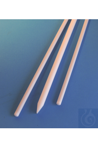 PTFE-Rührstab, Stahlkern, Länge x Durchmesser, 250 x 6 mm PTFE-Rührstab, Stahlkern, Länge x...